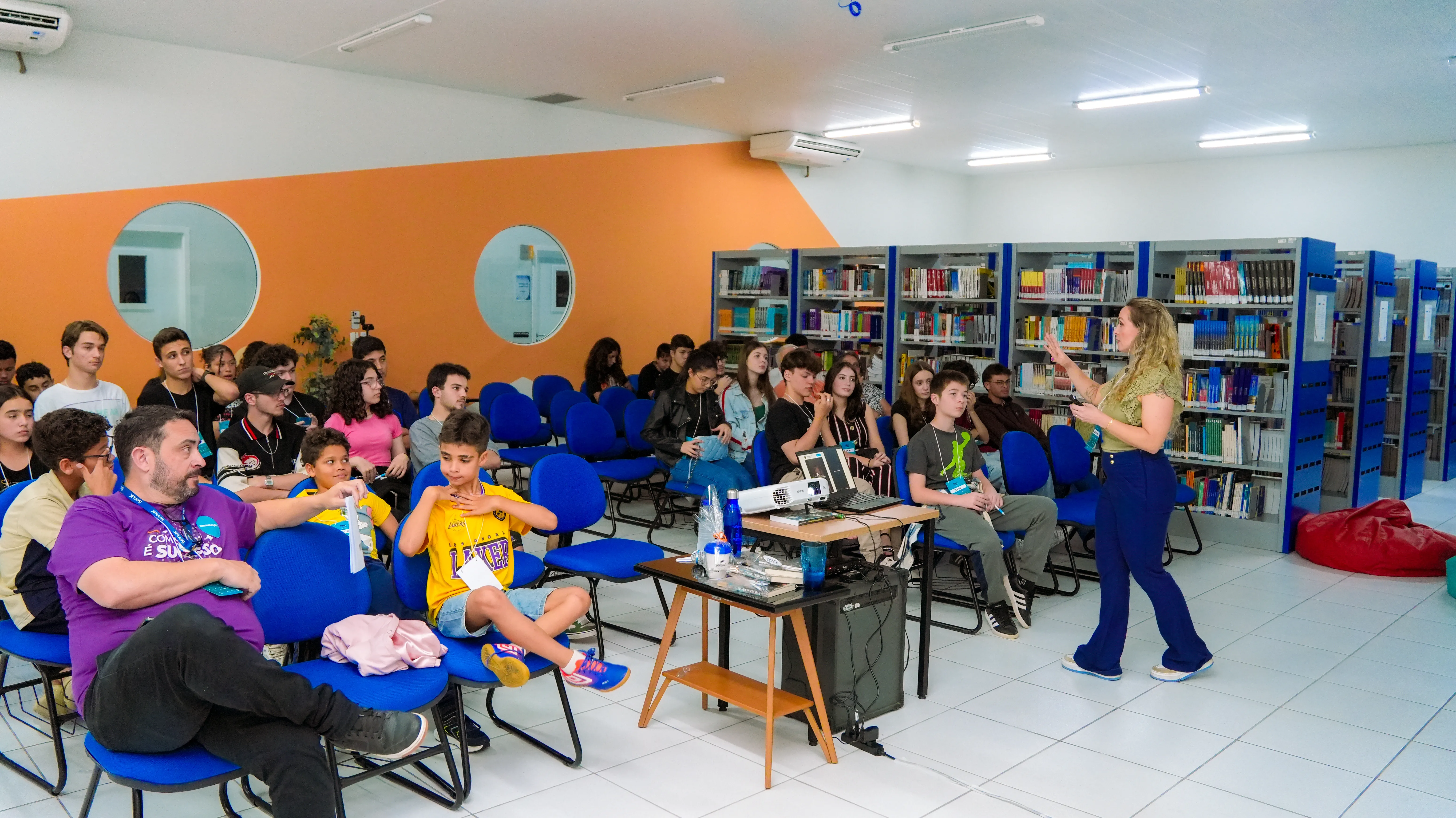 Atividade colaborativa no evento