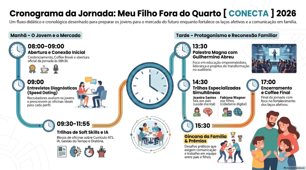 Infográfico Cronograma da Jornada CONECTA 2026